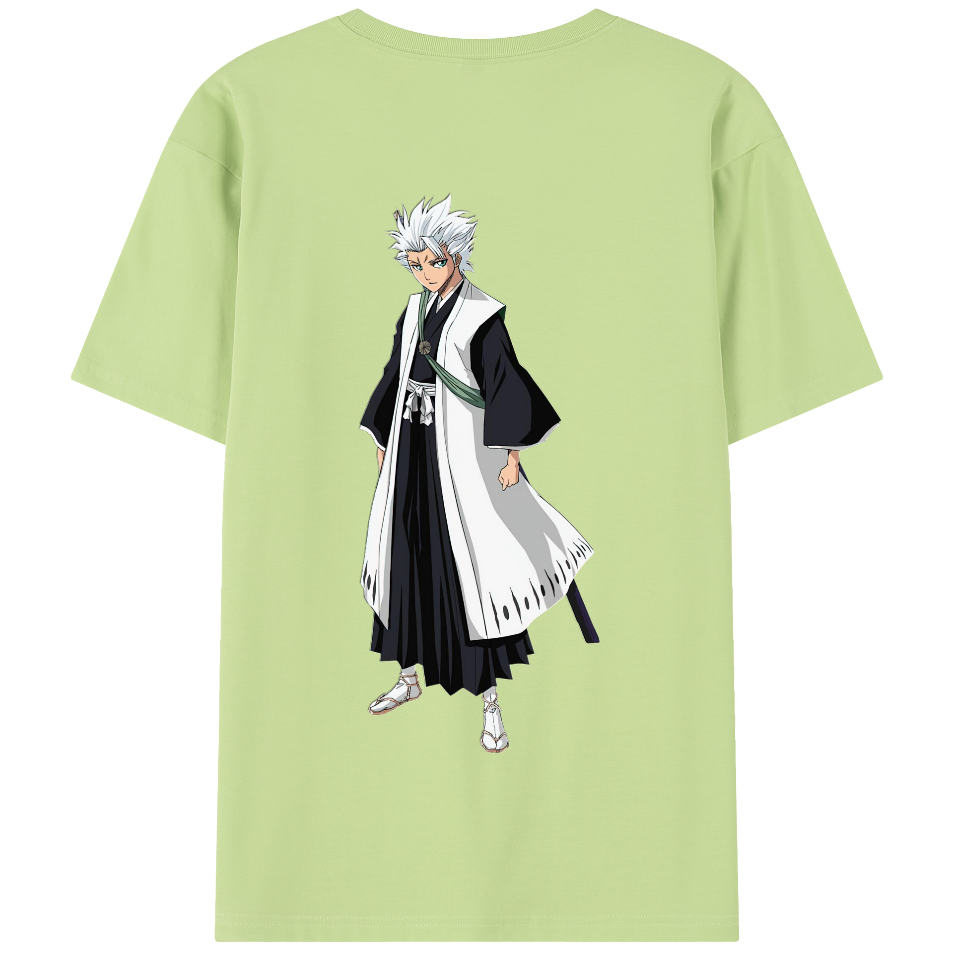 （画像用） ブリーチ 日番谷冬獅郎（ひつがや とうしろう） BLEACH Hitsugaya Toushirou 綿100％半袖Tシャツ（背面プリント）